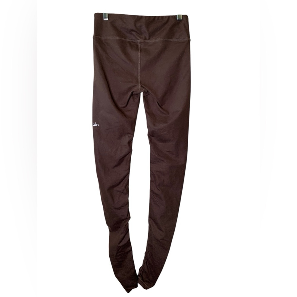 Alo Yoga Brown Goddess Leggings Size Small Smoothing Sweat Wicking Workout Gym - Picture 4 of 10